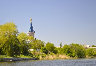 Bell tower on the river
