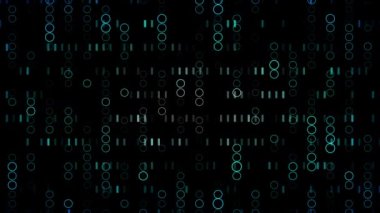 Kusursuz döngü büyük veri fütüristik teknoloji animasyonu soyut arkaplan - bilgisayar grafik teknolojisi arkaplan kavramı
