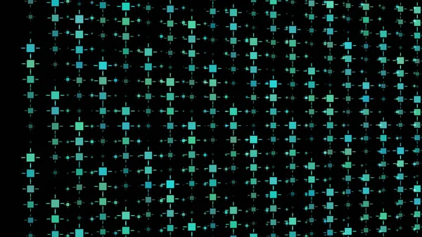 Futuristic Big Date Technology Green Box Pattern Abstract Background Computer — Foto Stock