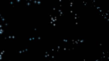 Shiny light blue star over back space computer graphic illustration  background - Christmas celebration abstract background