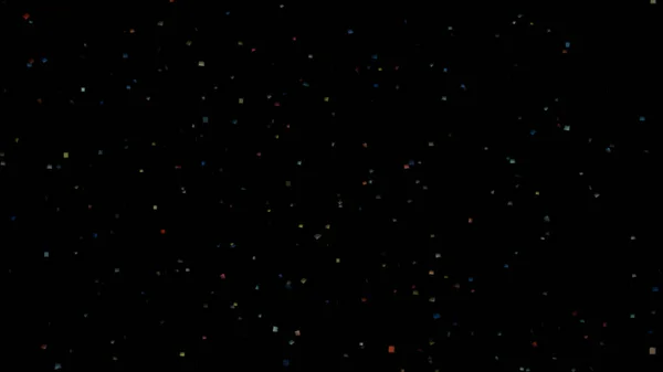 Colourful Bubbles Black Space Background Computer Illustration Graphic Background Concept — Foto Stock
