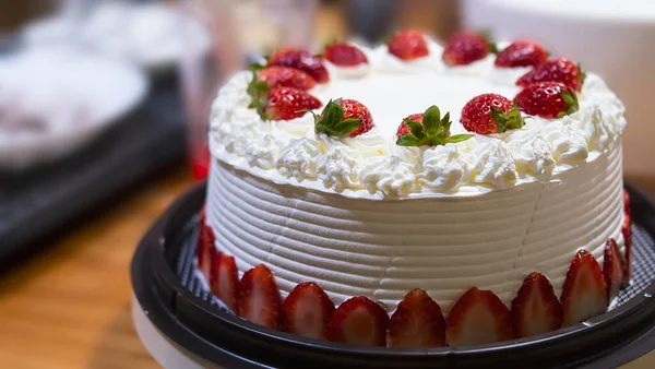 Strawberry cream cake - homemade bakery concept