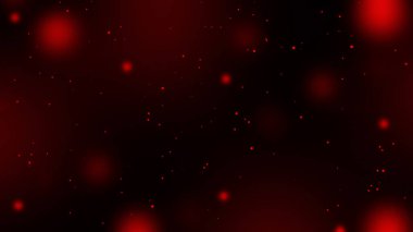 Red particle star bokeh hot scene background - computer illustration graphic abstract background concept