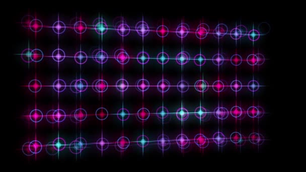 Paars Licht Vrolijke Muziek Abstracte Achtergrond Computer Beweging Grafisch Entertainment — Stockvideo