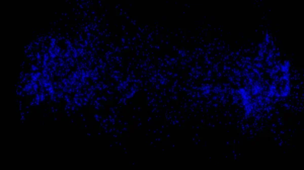 Dark Blue Dispersion Particle Abstract Science Technology Background Computer Illustration — Fotografia de Stock