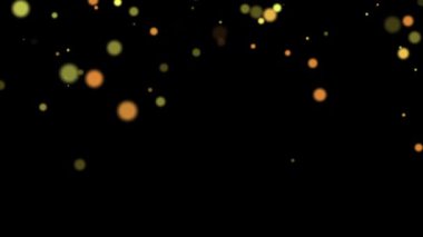 Siyah arkaplan üzerinde sarı bokeh, bilgisayar hareketi grafiksel arkaplan kavramı