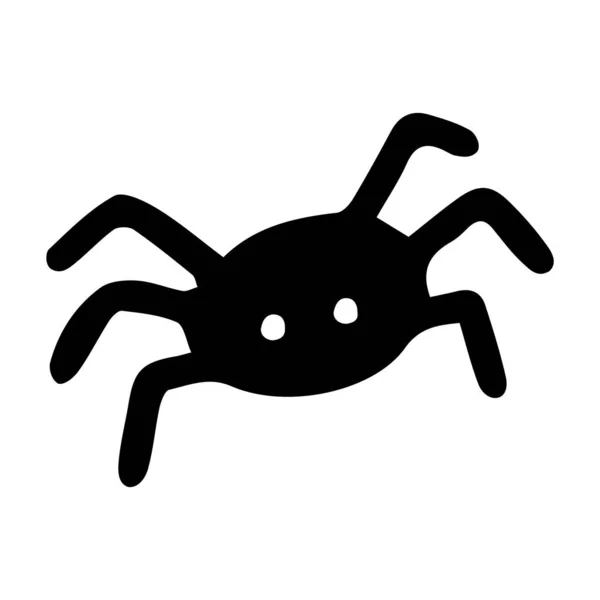 Vektorový Halloween Spider Web Clipart Logo Ikona Pavouka Vtipná Roztomilá — Stockový vektor