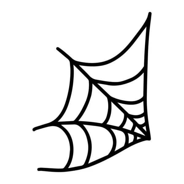 Vector Halloween Aranha Clipart Web Isolado Fundo Branco Ilustração Engraçada — Vetor de Stock