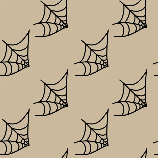 Vector Halloween Sem Costura Padrão Aranha Clipart Web Isolado Ilustração —  Vetores de Stock