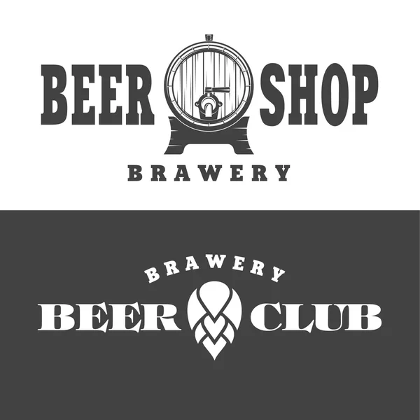 Emblema de loja de cerveja — Vetor de Stock