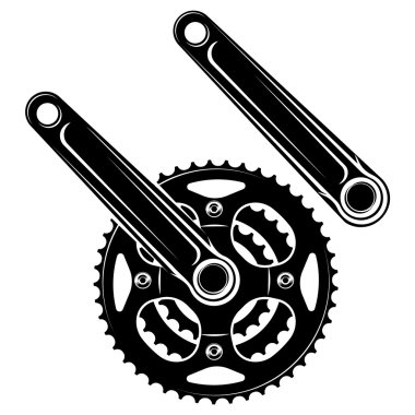 bicycle cranks clipart