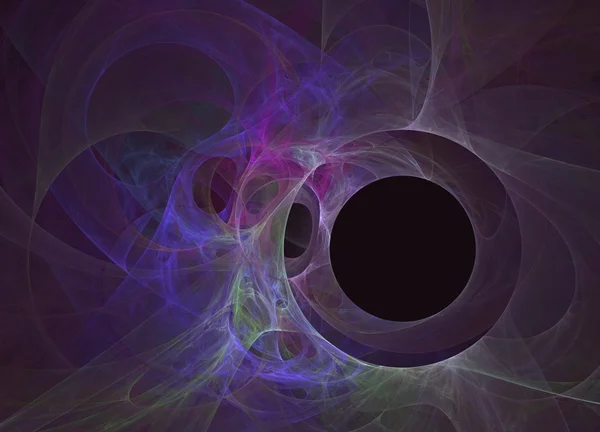 Černá díra. Fraktální abstraktní pozadí — Stock fotografie
