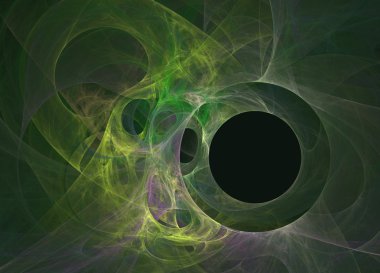 Kara delik. Soyut fraktal arka plan