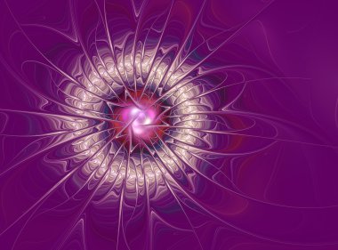 Soyut çiçek. Oluşturulan Apophysis