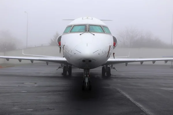 Düsenflugzeug Frontteil — Stockfoto