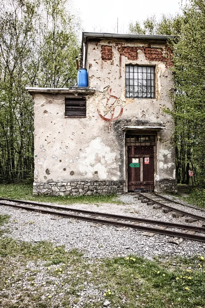 Estação de electricidade ferroviária antiga — Fotografia de Stock
