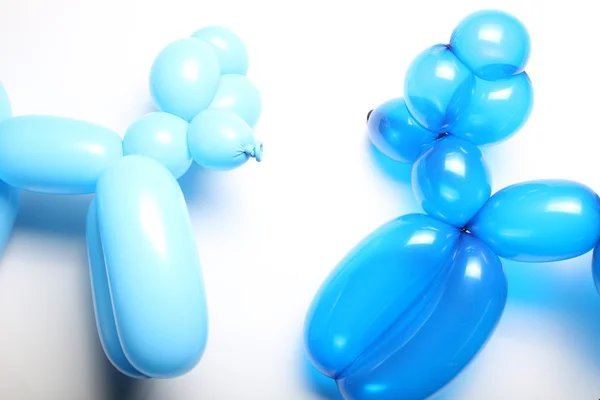 Pair of inflatable balloon dogs — Stock Photo, Image