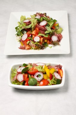 Small and big radish salad clipart