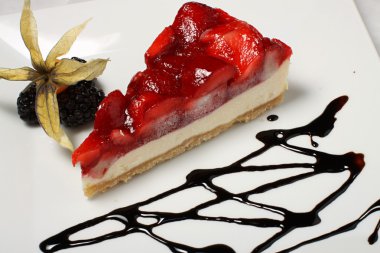 Çilekli pasta detay