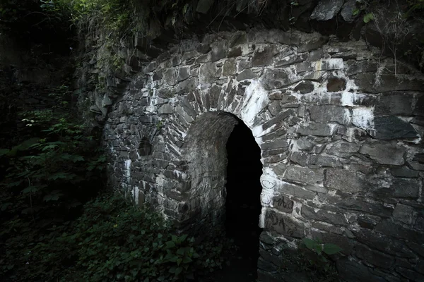 Oude portaal van de kelder van het kasteel — Stockfoto