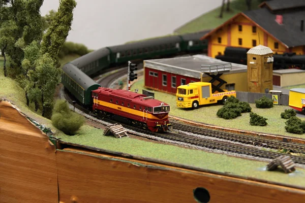 Modell tåg — Stockfoto