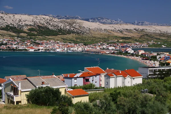 Denizin kenarında Hırvat şehir