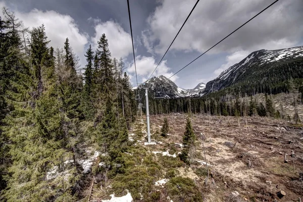 On the chairlift — Stock Photo, Image