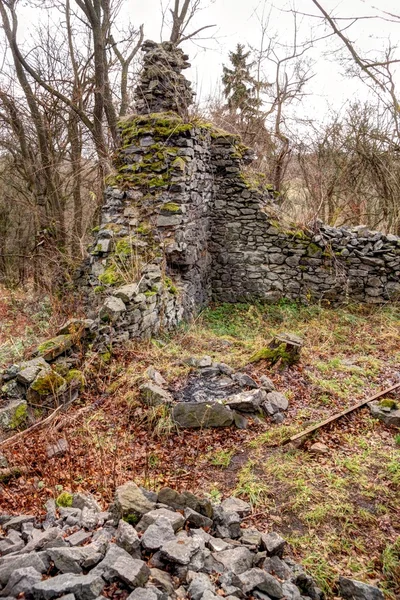 Castillo ruinas de la pared — Foto de Stock