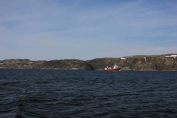 Ett Skepp Vid Stranden — Stockfoto