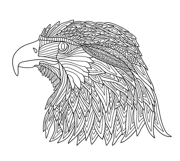 hawk head coloring page