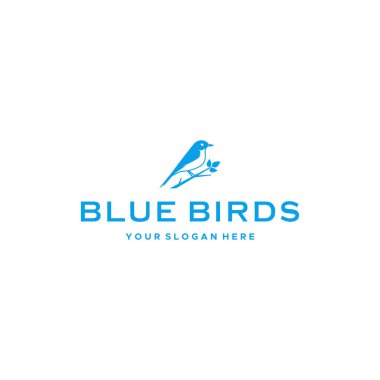 En düşük Mavili Kuş tüneği Logo Tasarımı 
