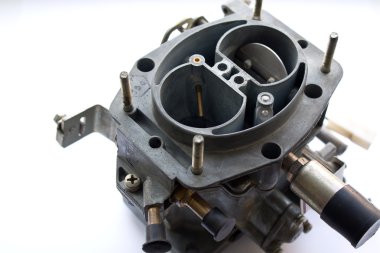 Karbüratör beyaz arka plan üzerinde