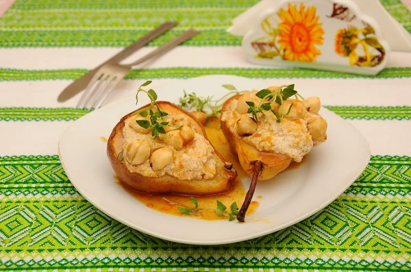 appetizer with pears