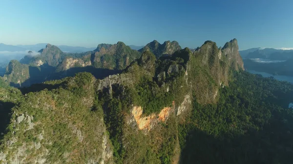 Sommets Aigus Ensoleillement Vue Aérienne Drone — Photo