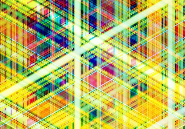 Abstracte kleurrijke achtergrond gemaakt met behulp van horizontale en diagonale strepen. Neonkleuren. — Stockfoto