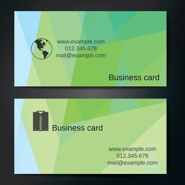 Elegantes tarjetas con rayas rectas de colores. — Vector de stock