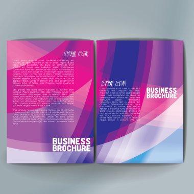 Vector brochure template design, A4 size.