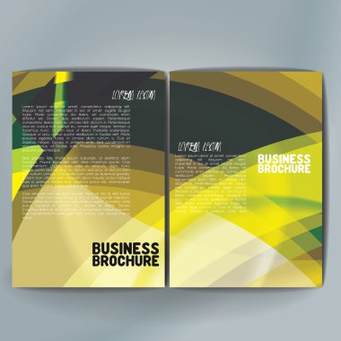Vector brochure template design, A4 size.