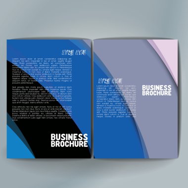 Vector brochure template design, A4 size.