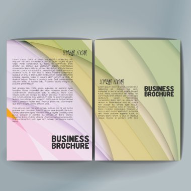 Vector brochure template design, A4 size.