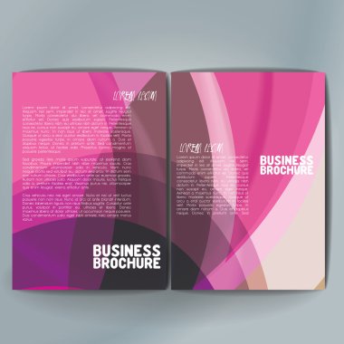 Vector brochure template design, A4 size.