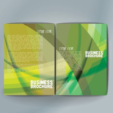 Vector brochure template design, A4 size.