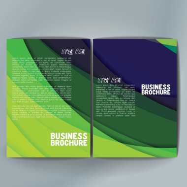 Vector brochure template design, A4 size.
