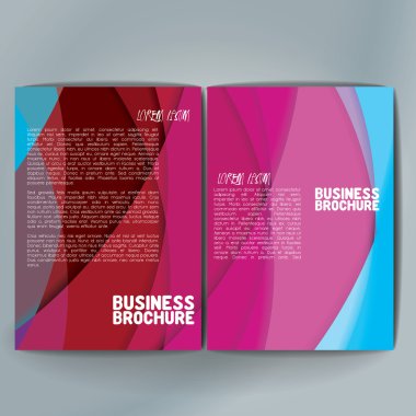 Vector brochure template design, A4 size.