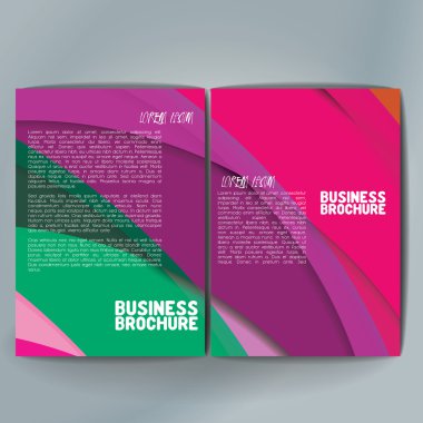 Vector brochure template design, A4 size.
