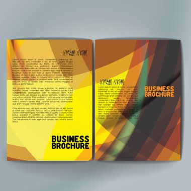 Vector brochure template design, A4 size.