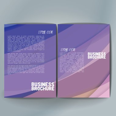 Vector brochure template design, A4 size.