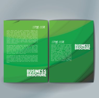 Vector brochure template design, A4 size.