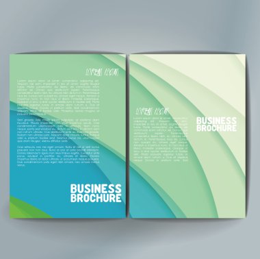 Vector brochure template design, A4 size.