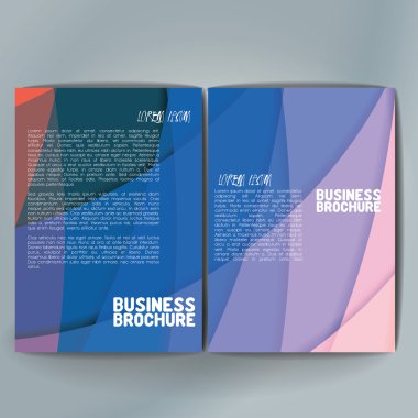 Vector brochure template design, A4 size.